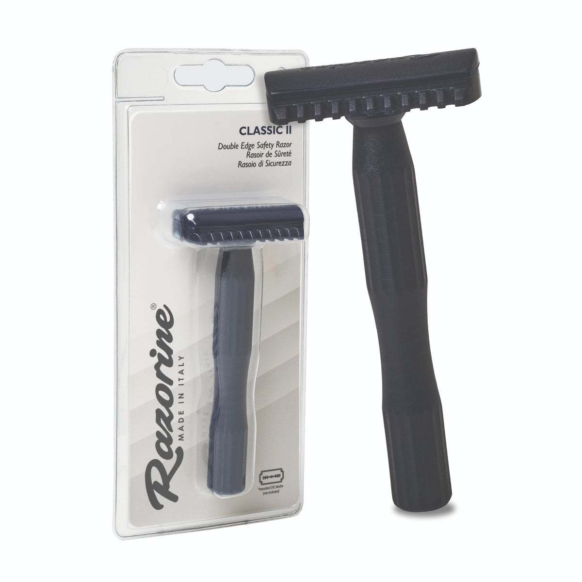 Rasoio Double Edge Open Comb Classic II Blue Night Razorine 21012