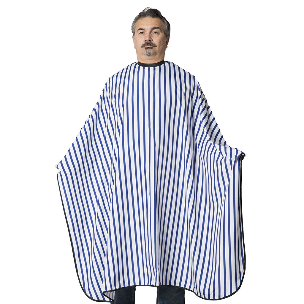 Mantella Taglio Barber Blu/Bianco 158x137