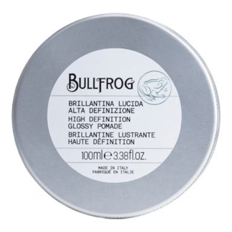Brillantina Lucida Alta Definizione Vaso Alluminio Bullfrog 100 ml