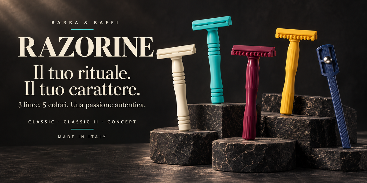 Razorine. Il tuo rituale. Il tuo carattere. Scopri la collezione.