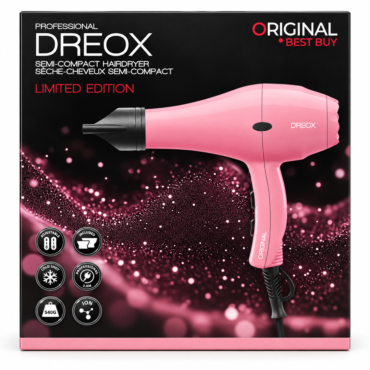 Phon Dreox Limited Edition Petal Pink 1900-2100 W