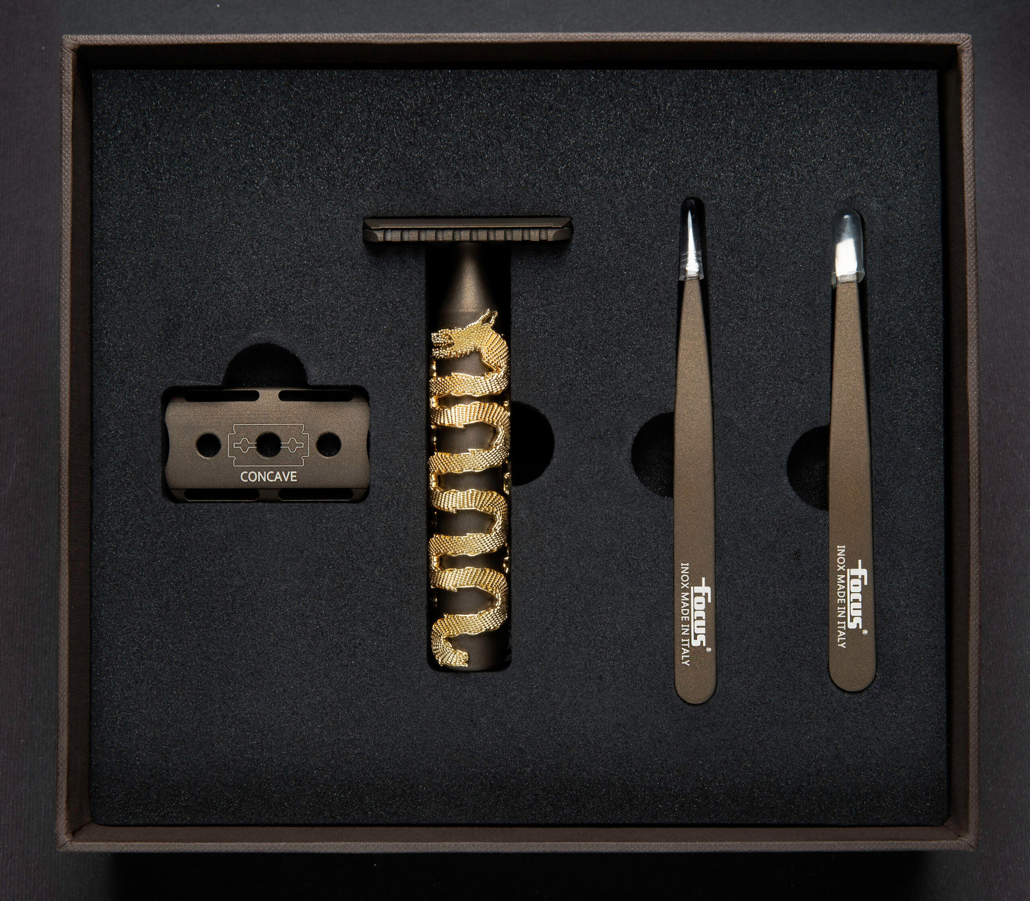 Rasoio Double Edge Milano Razor Gold Snake Ceramic Fusion Focus 1915