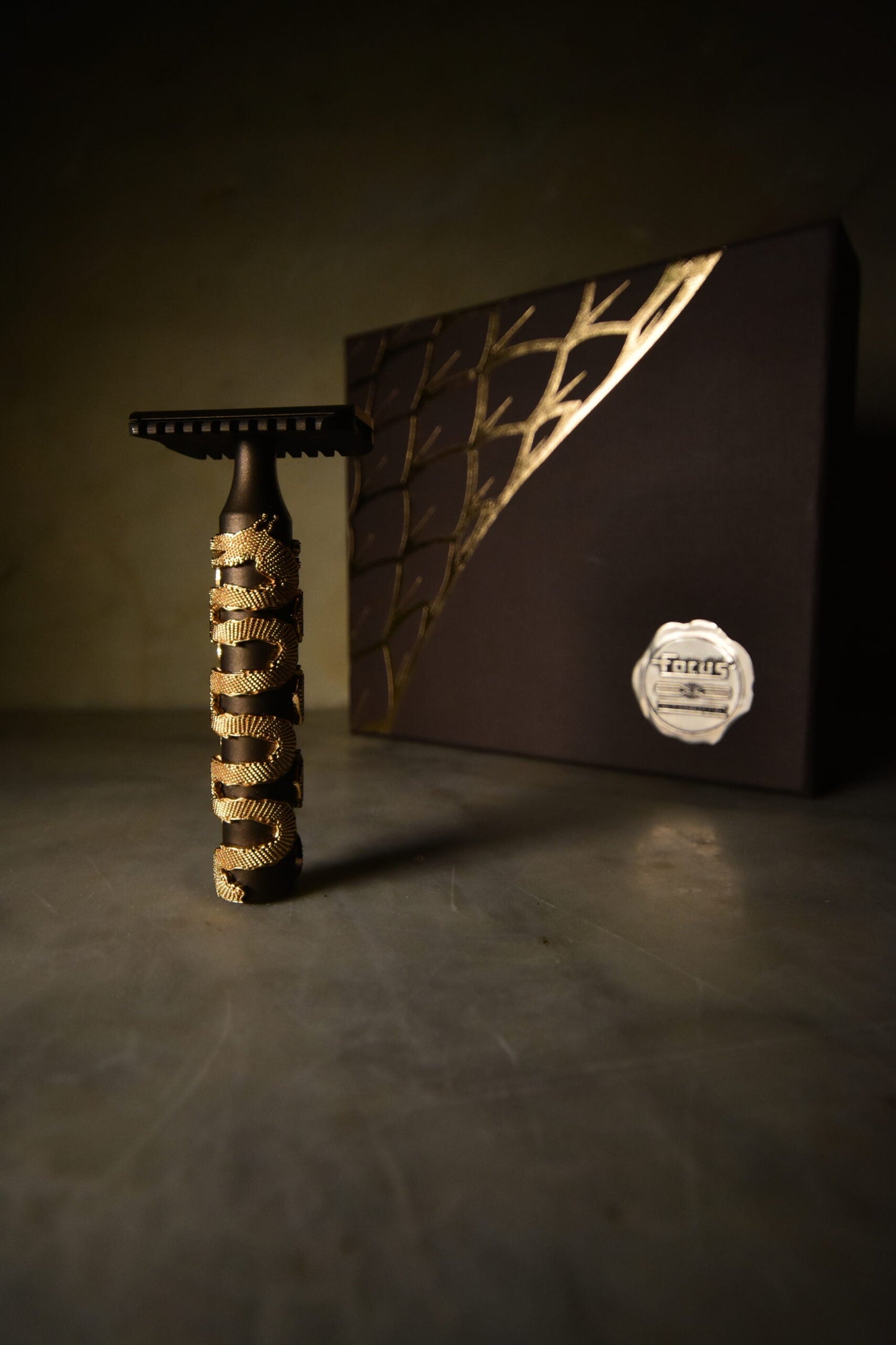Rasoio Double Edge Milano Razor Gold Snake Ceramic Fusion Focus 1915
