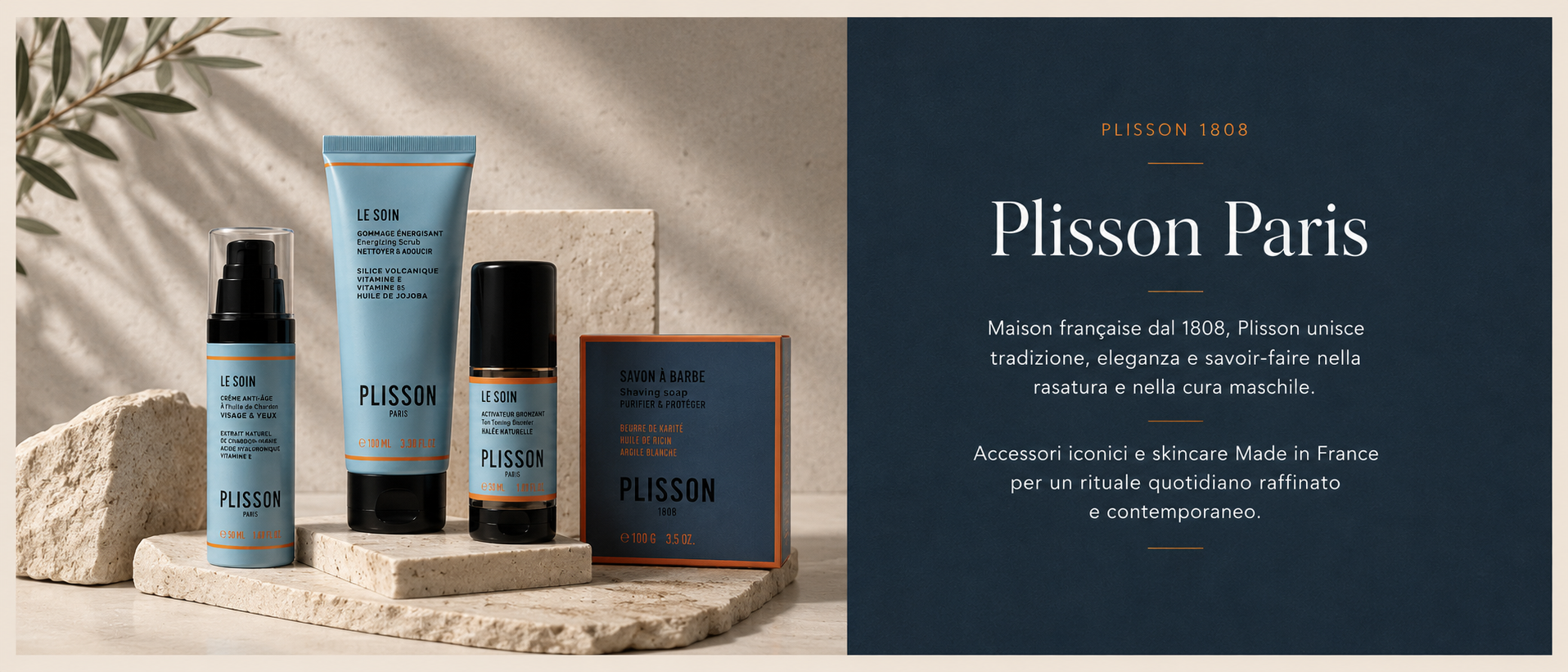 Plisson Paris 1808 - prodotti rasatura e cura maschile