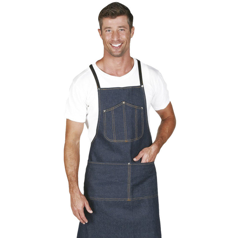 Camice Grembiule Jeans Barbiere