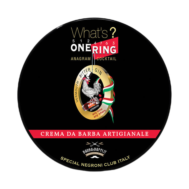 Crema da Barba One Ring Special Negroni Club Italy Barbaebaffi 150 ml.
