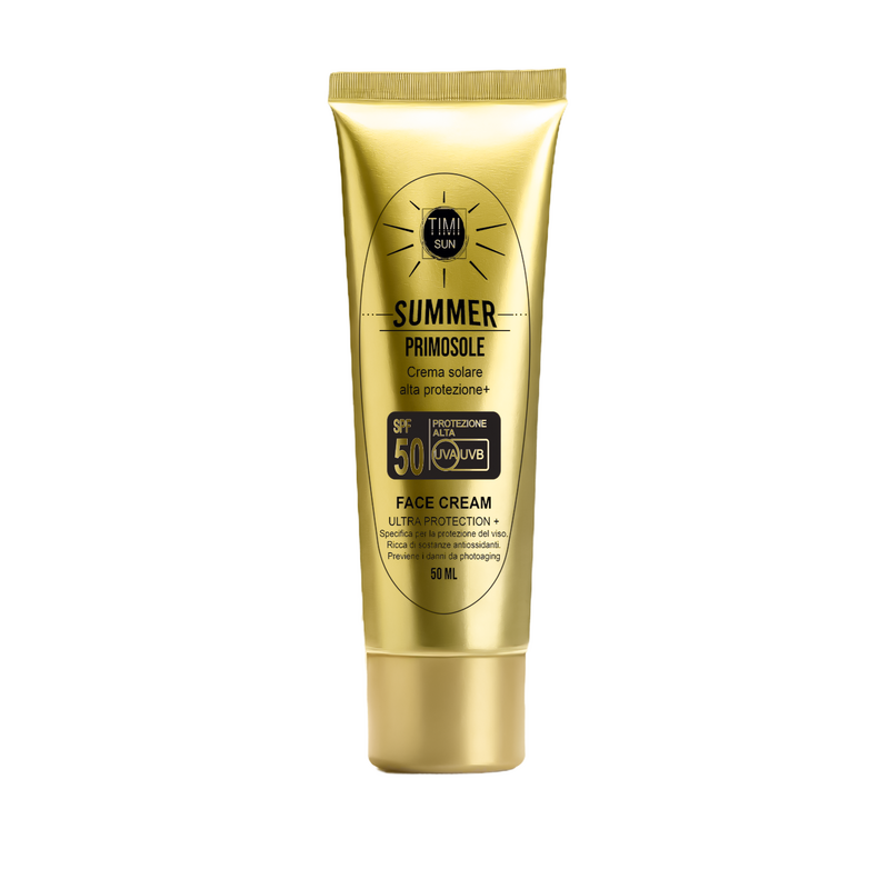 Crema Viso Alta Protezione SPF 50 PRIMOSOLE Timi SUMMER tubo 50 ml.