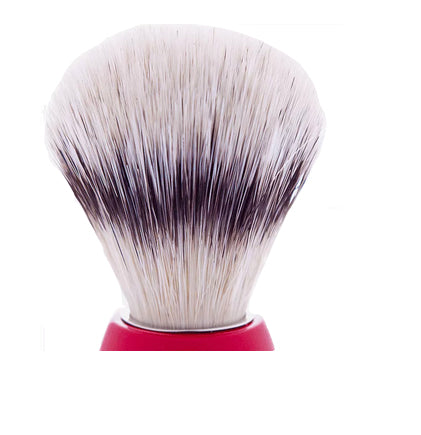 Le Soin Pennello da Barba Manico Rosso Setola Sintetica Plisson