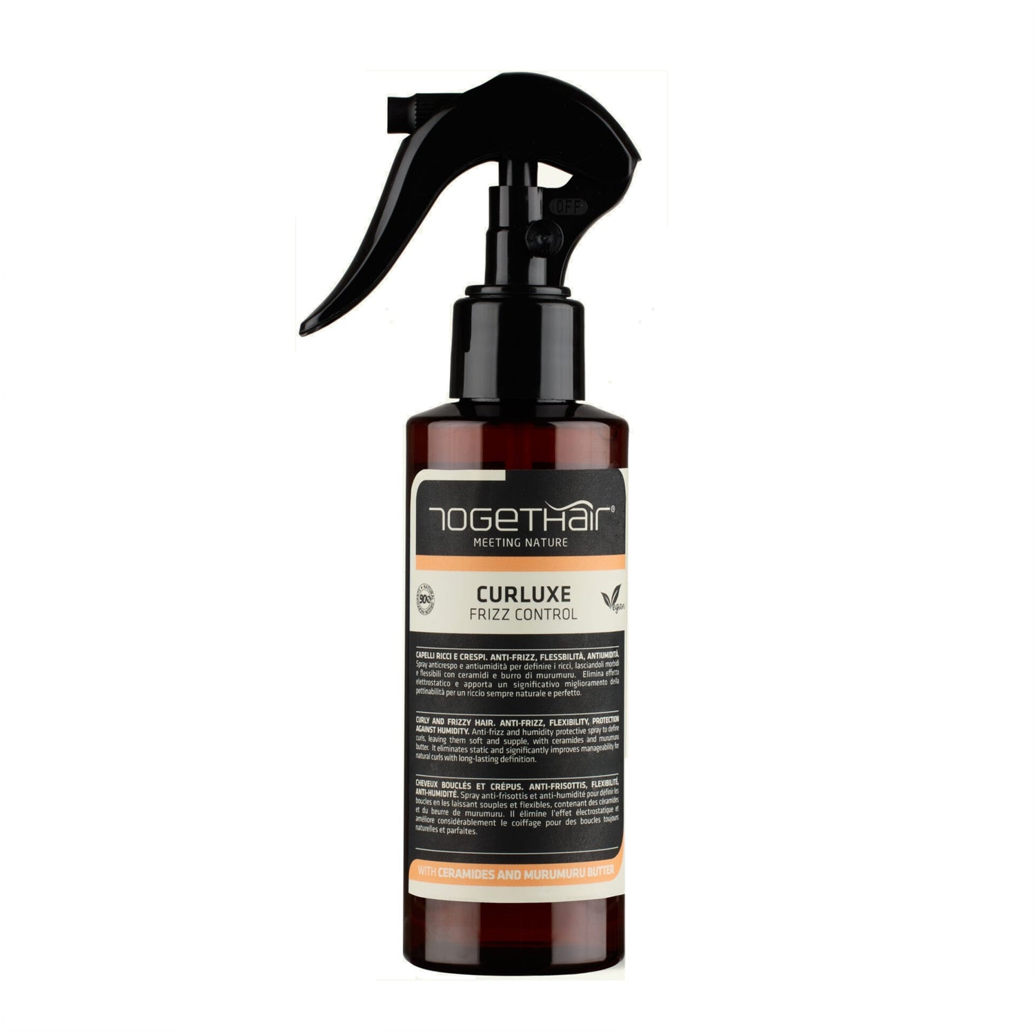 Spray capelli ricci Curluxe Frizz Control Vegan Togethair 150 ml
