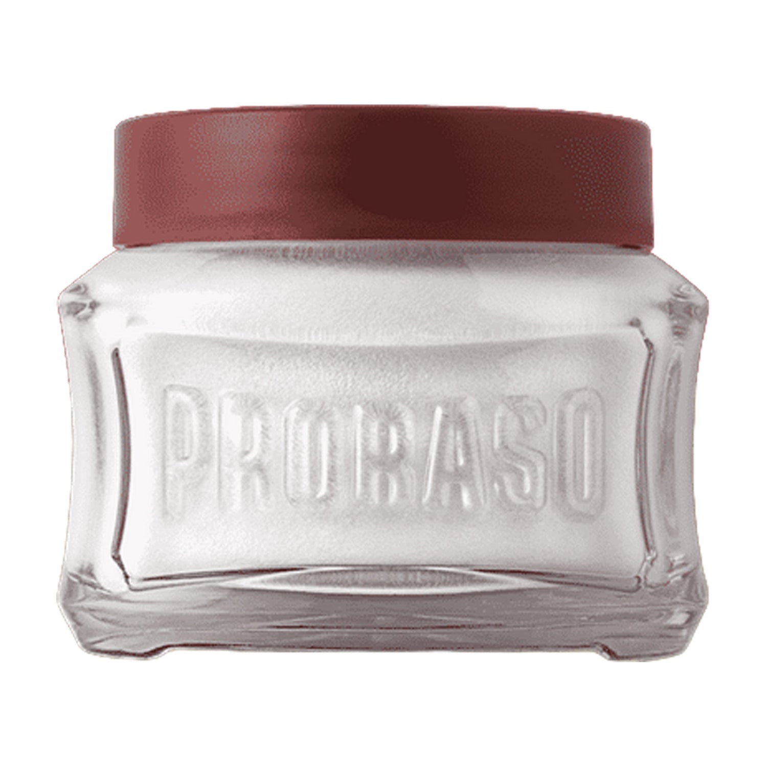 Crema Pre Barba Sandalo e Karite Proraso Linea Rossa vasetto 100 ml.