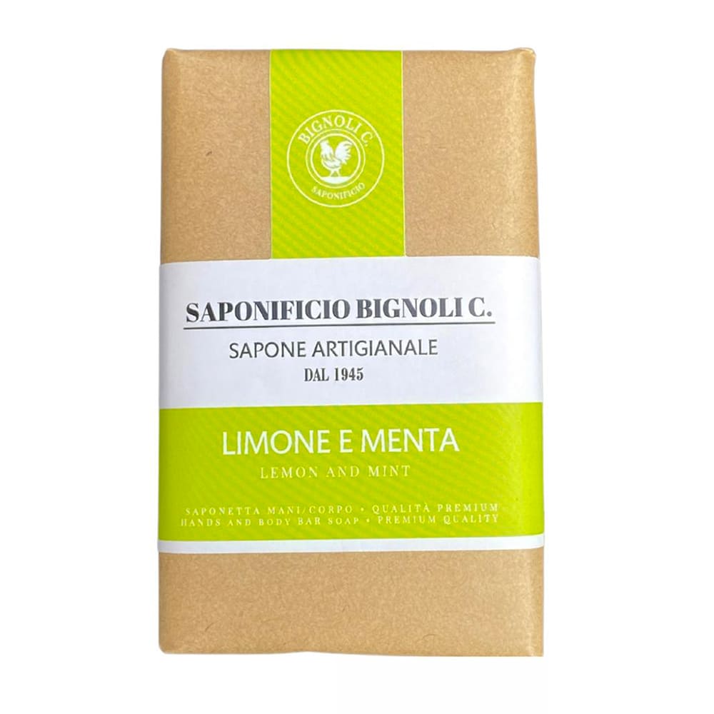 Saponetta Artigianale Limone e Menta Saponificio Bignoli 150 g